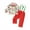 Red, variant on Elippeo Boys Autumn 2PCS Outfit Sets Long Sleeve Lapel Christmas Balls Print Tops Suspender Pants Sets  12 18 24 Months 3 4 5 Years