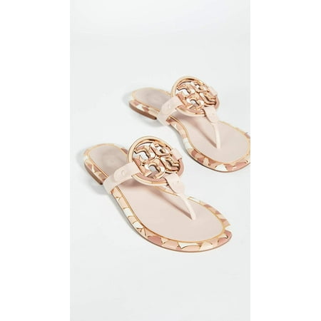 enamel miller flat sandals