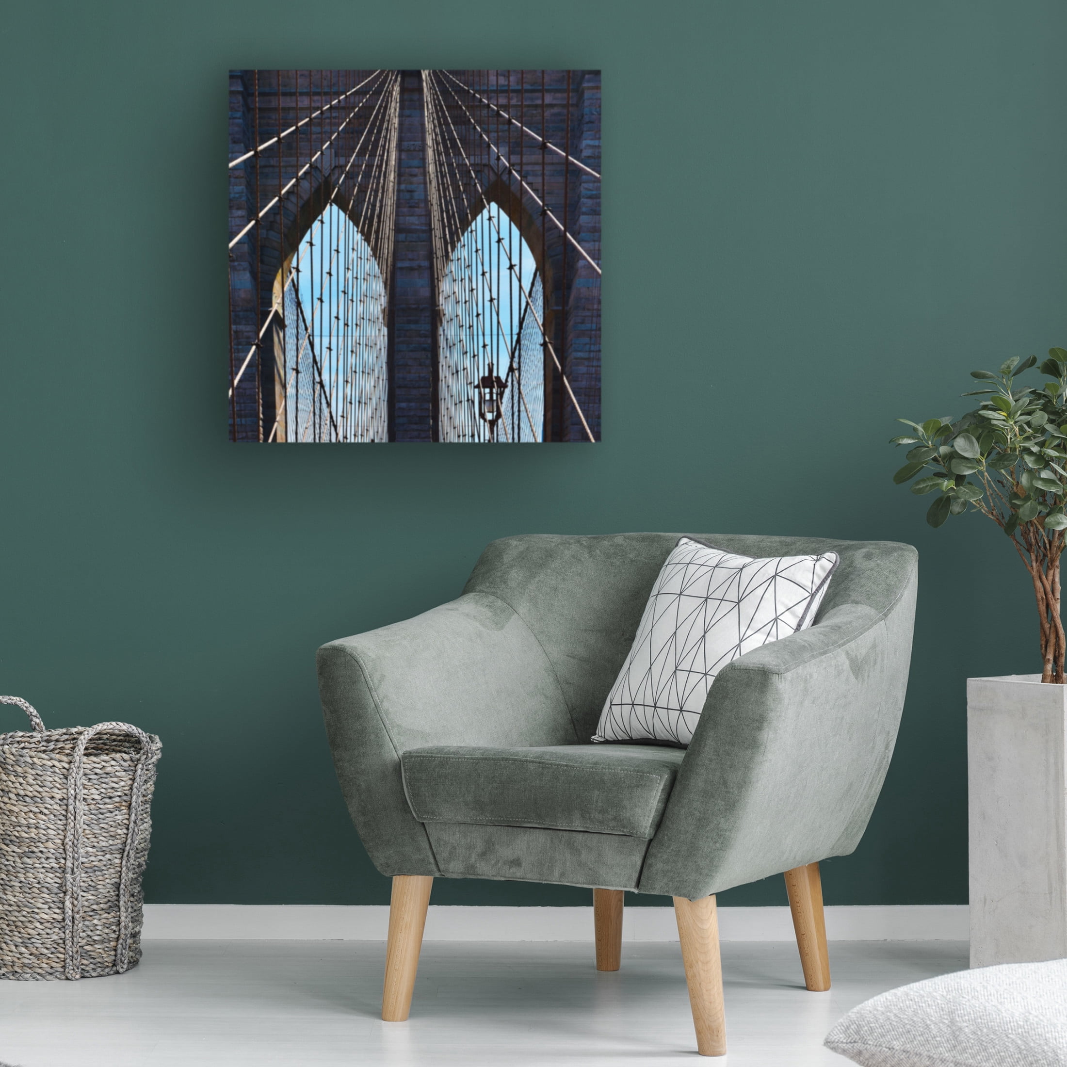 Trademark Fine Art Arnon Orbach Brooklyn Bridge New York Canvas Wall Art