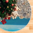 thumbnail image 5 of FMSHPON Bari Old Town Xmas Christmas Tree Skirt Stand Mat for Holiday Party Decoration Indoor Outdoor 48 inches, 5 of 6