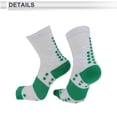 thumbnail image 5 of Unique Bargains Cycling Socks Quick-Drying Sweat-Absorbent Anti-Friction Outdoor Bike Socks White Green Size l Neutral and Universal Color Matching, 5 of 7