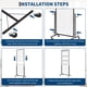 thumbnail image 3 of Yeshouse Expositor de paneles de pared de rejilla industrial - Panel móvil de alta resistencia con base triangular en T - Incluye clips y ganchos adicionales - Perfecto para venta al por menor, 3 of 5