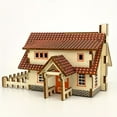 thumbnail image 2 of 3D Wooden Cabin Model Puzzle Kit - Laser Cut DIY Handcraft Assembly Educational Toy - Develops Problem-Solving Skills, Enhances Creativity, and Fosters Patience, 2 of 5
