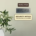 thumbnail image 4 of Standard Security Notice This Building is Alarmed Sign (White/Red) - Medium, 4 of 5
