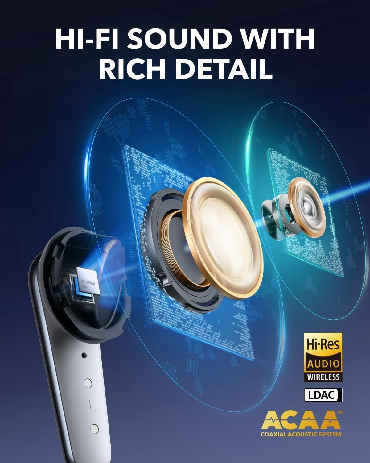 Restored Like New Soundcore Liberty 4 Pro by Anker, Noise Cancelling Wireless Earbuds, 7-Sensor and Real-Time Adaptive Noise Cancelling (Refurbished)