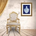 thumbnail image 3 of Isabelle Z 25x32 Gold Ornate Wood Framed with Double Matting Museum Art Print Titled - Indgio Porcelain Vase I, 3 of 4
