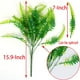 thumbnail image 2 of 4 piezas de plantas artificiales de helecho de Boston de plástico, arbustos de helechos artificiales para exteriores, resistentes a los rayos UV (verde), 2 of 7