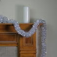thumbnail image 3 of Northlight Snowblush Wide Cut Tinsel Christmas Garland - 12' x 3" - Silver - Unlit, 3 of 3