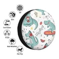 thumbnail image 5 of Easygdp Music Lover Dinosaur Automobile Tire Dust Cover, 14-17in Spare Tire Cover Universal Fit for Trailer, Car, Truck, SUV, Jeep - 17 inch, 5 of 9