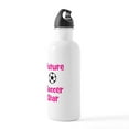 thumbnail image 3 of CafePress - Future Soccer Star (Pink) Stainless Water Bottle 1 - Stainless Steel Water Bottle, Sports Bottle, 1.0L, 3 of 5
