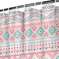thumbnail image 3 of Boho Floral Shower Curtain 72x72 Inches - Tropical Leaves, Vintage Botanical Print, Waterproof Fabric for Chic Bathroom Decor, Modern Farmhouse & Bohemian Style, 3 of 5