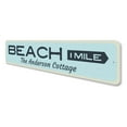thumbnail image 4 of Beach Mileage Arrow Novelty Decor, Metal Wall Sign - 4x18 Inches, 4 of 4