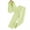Green, variant on KYAIGUO Girl's 2 Piece Outfits Sleeveless V Neck Vest Coat Blazer Jacket Solid Color Lapel Suit Open Front Jacket and Pants Set Sized 4-7T