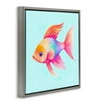 thumbnail image 4 of Stupell Industries Whimsical Gradient Fish Animals Painting Gray Floater Framed Canvas Art Print Wall Art, 18 x 18, 4 of 10