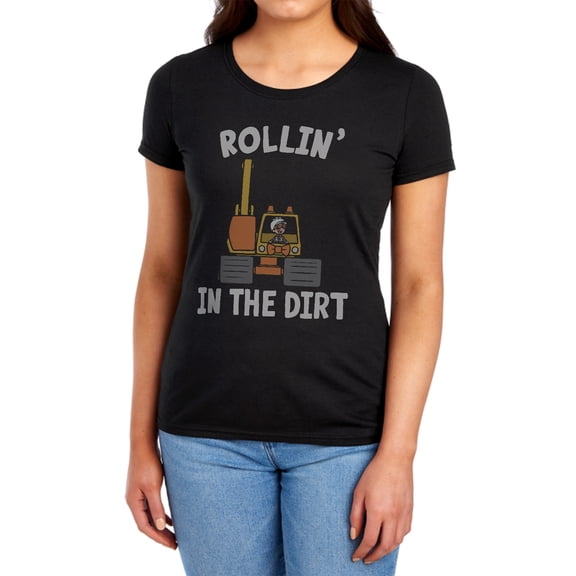 Blippi Rollin' in the Dirt Women's T Shirt, Black, 2X-Large