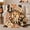 Corgi Star Quilt, variant on Cheerful Corgi Patchwork Pattern Scene Smiling Pup Rustic, Playful Pet Portrait Pattern, Warm Flannel Blanket for Living Room and Bedroom, Dog Lovers Just Because Gift, Pet Lover Home Decor