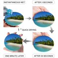 thumbnail image 2 of FMSHPON Hawaiian Beach Set of 6 Round Coaster for Drinks, Absorbent Ceramic Stone Coasters Cup Mat with Cork Base for Home Kitchen Room Coffee Table Bar Decor, 2 of 6