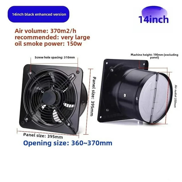 Ultra Quiet Powerful Exhaust Fan For Kitchen, Rental Bathroom, And Home Ventilation - Remove Smoke & Odors Efficiently C ,High Performance