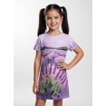 thumbnail image 4 of Girls Smart Casual Dress Regular-Fit Short Sleeve Summer Dress Comfortable Everyday Wear for Youth Girls Age 5-12 Everyday Wear, 4 of 6