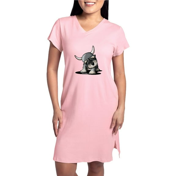 CafePress - Kiniart Schnauzer Viking - Women's Nightshirt