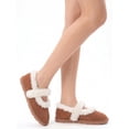 thumbnail image 2 of Joyspun Women's Faux Fur  Mary Jane Ballet Slippers, 2 of 7