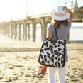 thumbnail image 5 of Black Triangle Jute Shoulder Bag, 5 of 5