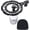 Black Shock Mount, variant on SUNMON Seiren Mini Microphone Stand with Pop Filter - Boom Arm with Foam Cover Windscreen Compatible with Razer Seiren Mini Streaming Microphone for Computer (White)