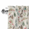 thumbnail image 4 of Brown Bunny Floral Easter Rod Pocket Curtain Valance, Elegant Pastoral Spring Floral Farmhouse Window Valance for Living Room, Bedroom, Kitchen 42"W x 18"L, 4 of 9
