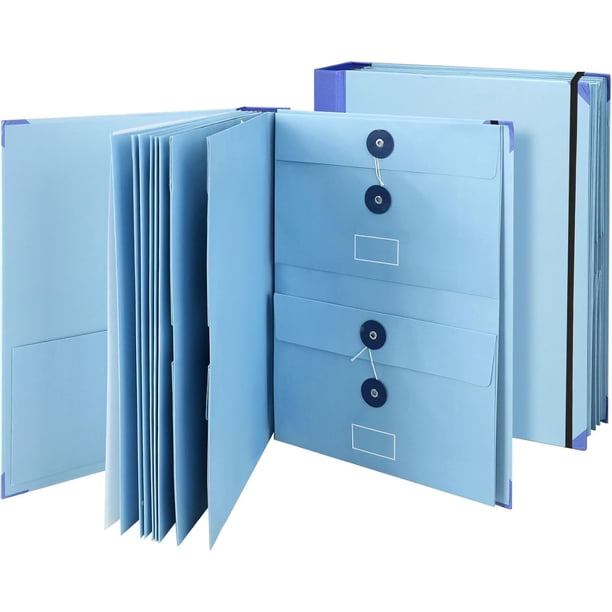 Organizador de documentos tipo folio Kaminii con etiquetas y bolsillos