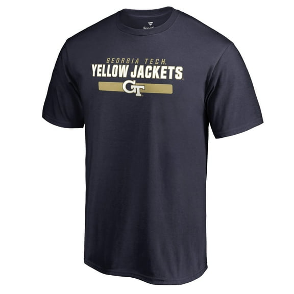 Men's Navy Georgia Tech Yellow Jackets Team Strong Logo T-Shirt