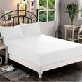 thumbnail image 1 of Mocassi 1500 Thread Count 1-Piece Fitted Sheet,Twin , White, 1 of 3
