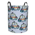 thumbnail image 2 of Easygdp Police Car Large Dirty Clothes Hamper, Lightweight Storage Basket, Household Laundry Bag with Handle - Medium, 2 of 8