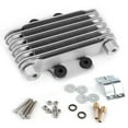 thumbnail image 4 of AMONIDA Engine Oil Cooler Oil Radiator, 6 Row Universal Motorcycle Engine Oil Cooler Cooling Radiator Replacement 125-250CC, 4 of 8