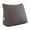 Coffee, variant on WOWMAX Linen PP-Cotton Filled Triangular Wedge Pillow Positioning Support Reading Backrest Cushion for Sofa Bed Day Bed and Upholstered Headboard with Removable and Washable Cover Gray 23.5 Inches
