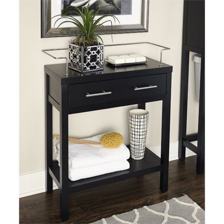 Linon Hoover Wood Floor Cabinet in Black | Walmart Canada