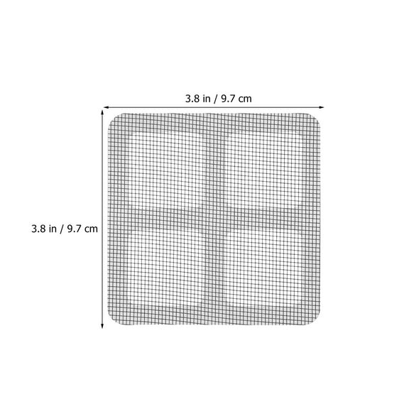 POPETPOP 40pcs Kitchen Drain Filter Plastic Hair Catcher to Maintain Water Shower Drains 3.8*3.8*0.04in