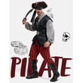 thumbnail image 2 of Joyfy Men Pirate Costume Plundering Sea Captain Set for Adults Halloween Themed Parties, 2 of 8
