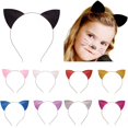thumbnail image 4 of 3 Oreilles De Chat Paillettes Or Argent Noir Bandeau Bandeau De Cheveux Boucle Pour La Fte Et L'usage Quotidien Noir Et Argent, 4 of 5