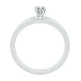 thumbnail image 3 of KATARINA Diamond Engagement Ring with a Round Center Diamond and Matching Band in 14K White Gold (3/8 cttw), 3 of 6