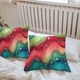 thumbnail image 5 of Watercolors Red Blue Green Outdoor Pillow Covers Pack of 2 Modern Art Waterproof Throw Pillow Covers Decorative Cushion Cases for Patio Garden Tent Balcony Couch 26x26 inch, 5 of 8