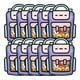 thumbnail image 2 of 40 Piezas Bolsas Embalaje Regalos Bolsas Escolares con Forma Bocadillos Caramelo con Automático para Niños Decoraciones para Fiestas Cumpleaños Regalos,A, 2 of 5