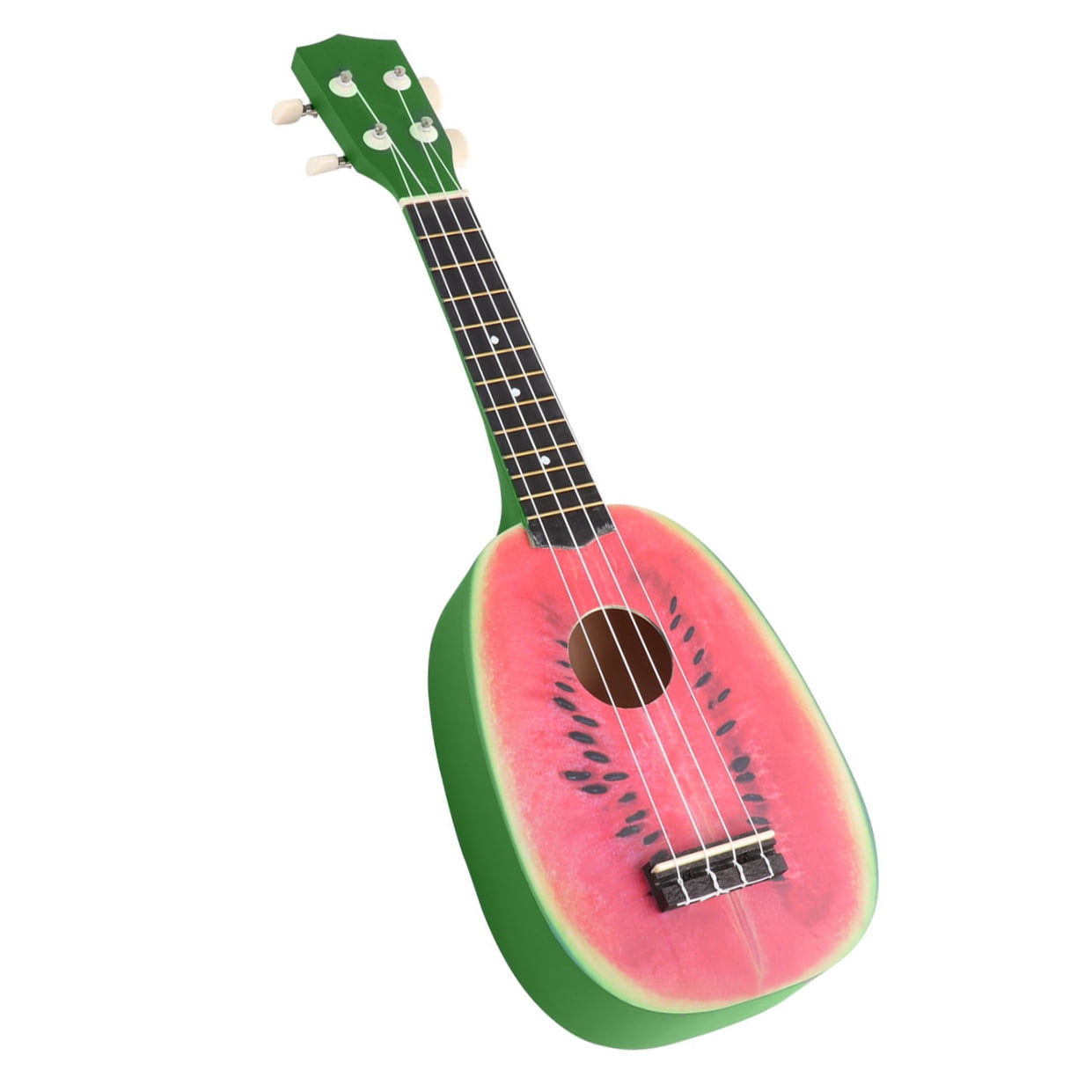 LOLIPPYY Green Concert Ukulele with 4 Carbon Nylon Strings for Music Lovers 21 Inch