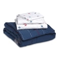 thumbnail image 7 of Delta Children 4-Piece Boys Toddler Bedding Set Collection | Includes: Fitted Sheet, Flat Top Sheet w/ Elastic Bottom, Fitted Comforter w/ Elastic Bottom, Pillowcase | Flight Plan | Blue, 7 of 7