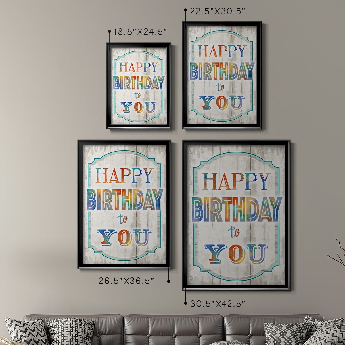 Happy Birthday to You Premium Framed Print - Ready to Hang