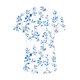 thumbnail image 5 of ICHUANYI Clearance Women's Fashion V-neck Print Casual Loose Short Sleeve Top Short Sleeve V-neck Top/Shirt(Sky Blue, M) ICHUANYI WER2023080712118, 5 of 5