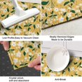 thumbnail image 3 of White Flower Leaves Yellow Pattern Kitchen Rug Mat,Kitchen Runner Rugs Non Skid Washable,Decorative Kitchen Floor Mats for Kitchen,Sink,Laundry,17"X47", 3 of 5