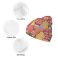 thumbnail image 3 of Lsque Colorful Autumn Forest Trees Pattern Knitted Beanie, Unisex Winter Hat, Knit Hat Winter Beanies Thick Fisherman Beanies Cuffed Plain Skull Caps, 3 of 6