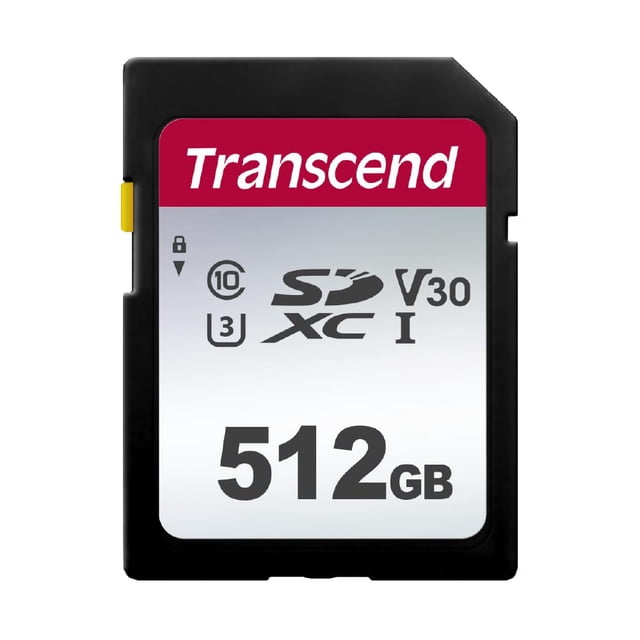 Tarjeta de memoria SDXC Transcend 512GB UHS-I U3 V30 para cámaras