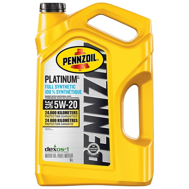 Pennzoil Platinum Synthetic 5W20 Motor Oil 5L