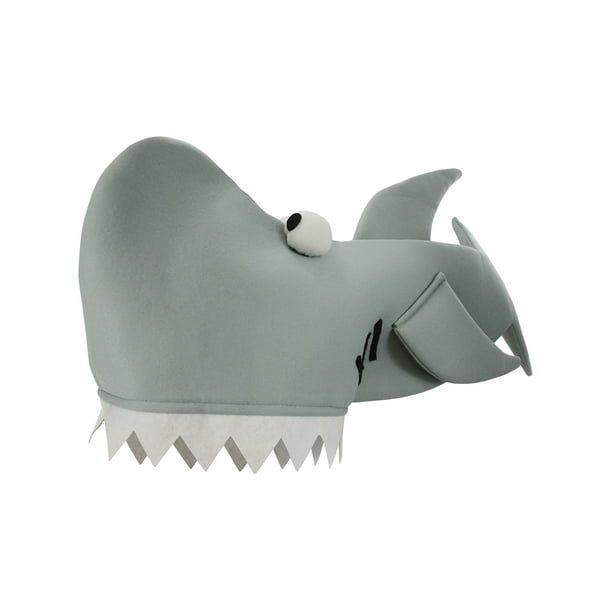 Shark Bite Costume Hat Gray One Size Walmart Com Walmart Com